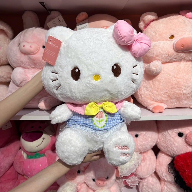 Kitty nơ hồng váy xanh 40cm