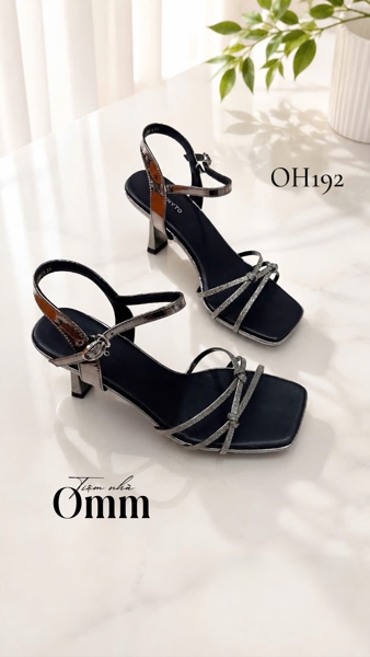 OH192 Sandal màu chì 7cm