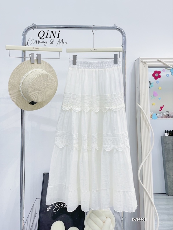 CHÂN VÁY HỌA TIẾT