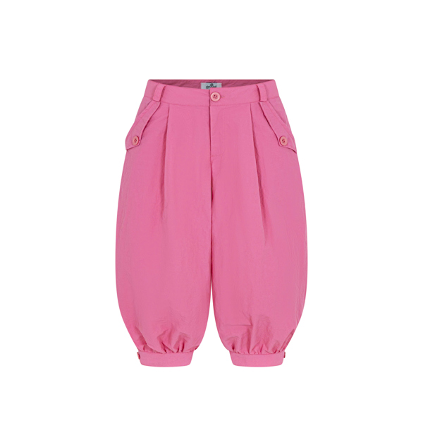 Quần Dù Lửng TWENTI Form Capri Ống Rộng - Quần Capri Hồng - 0
