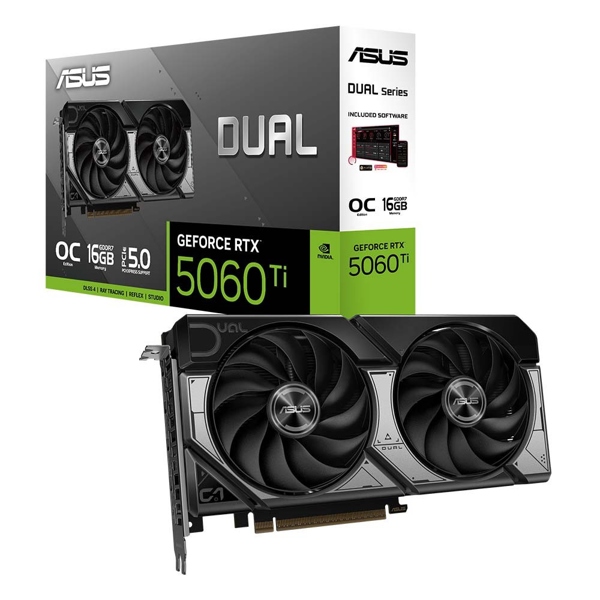 Card đồ hoạ ASUS Dual RTX 5060 Ti 16GB OC GDDR7 (DUAL-RTX5060TI-O16G)