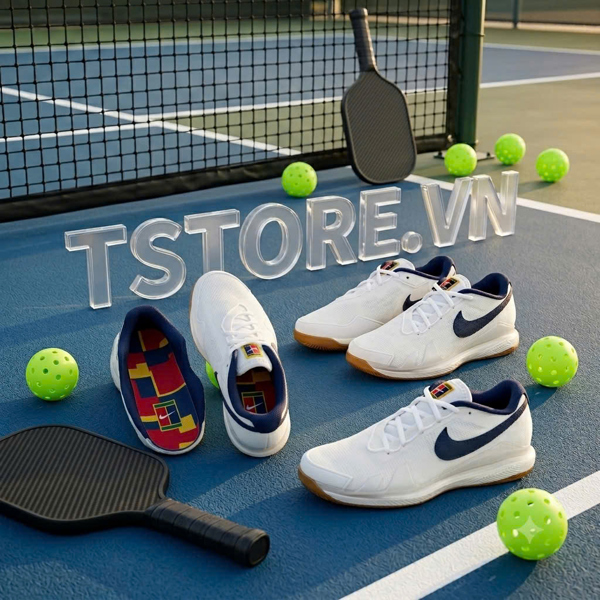 Giày Pickleball / Tennis Vapor Pro HC - CZ0220 133 - Màu Trắng Xanh Navy