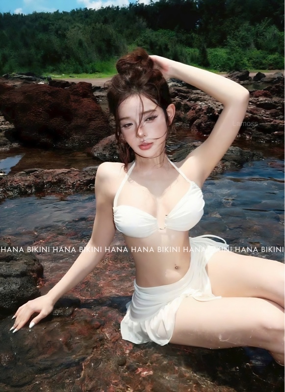 BIKINI 3M CHÂN VÁY NÂNG V1 - TRẮNG