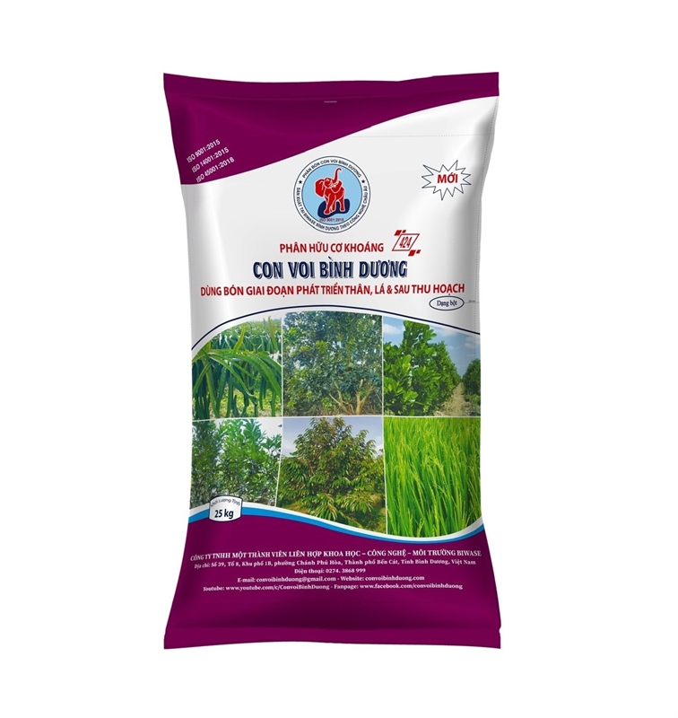 Phân hữu cơ (424) Voi Bình Dương TM