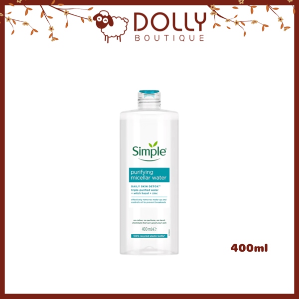 Nước Tẩy Trang Simple Purifying Micellar Water 400ml