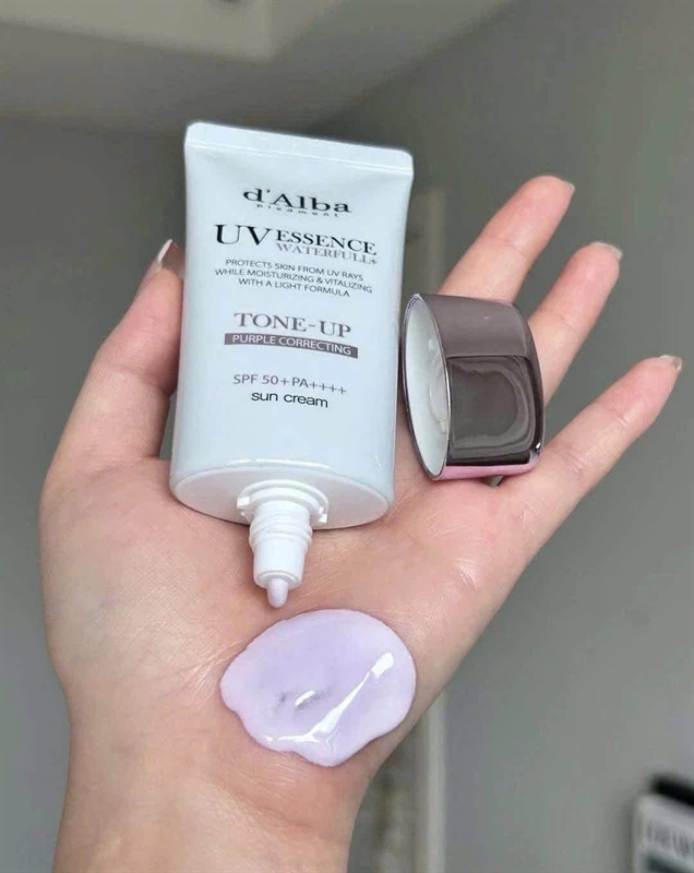 Kem chống nắng d’alba tím tách set 50ml