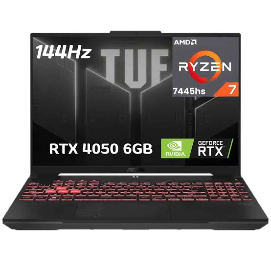 Laptop ASUS TUF A16 Gaming FA607N (Ryzen 7 7445HS/ 16GB RAM/ 512GB SSD/ RTX 4050 6GB/ 16" WUXGA 144Hz/ Win 11/ Mecha Gray)