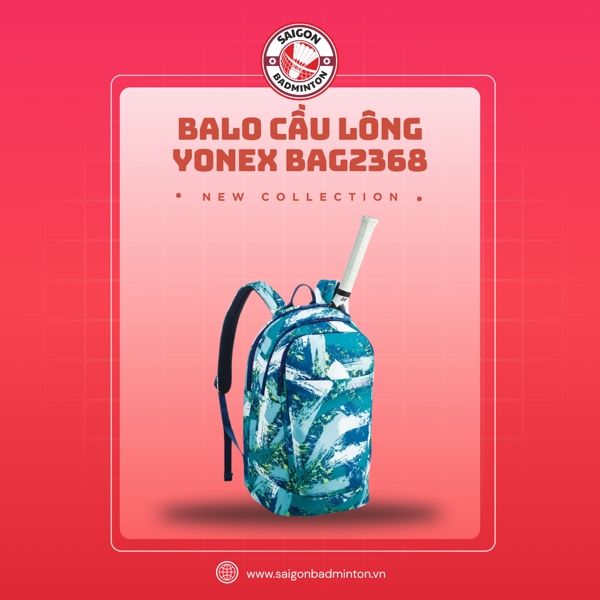 Balo Cầu Lông Yonex BAG2368 - Xanh Hoạ Tiết