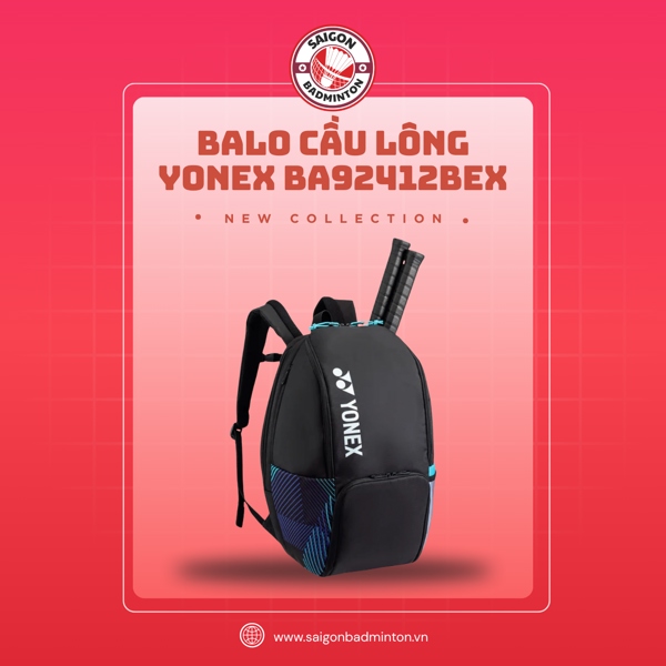 Balo Cầu Lông Yonex BA92412BEX - Màu Đen