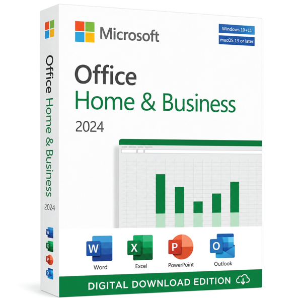 Phần mềm Microsoft Office Home & Business 2024 English APAC EM Medialess (EP2-06630) - FPP/Box (1 user/1 PC)(FV)(DV30/máy)