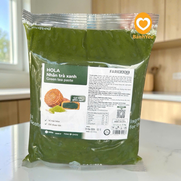 Nhân Bánh Trung Thu Trà Xanh Hola 1kg Ít Ngọt