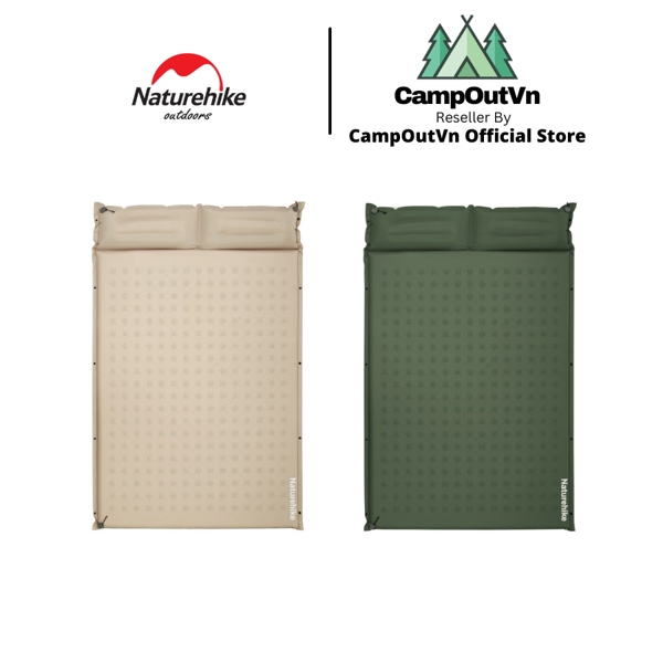 Nệm đôi dã ngoại bơm hơi tự phồng 2 người Naturehike CNK2550WS025 dày 6cm