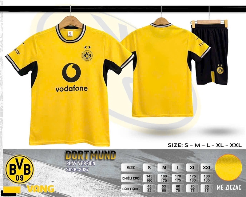 Bộ bóng đá - Dortmund vàng