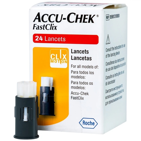 KIM LẤY MÁU ACCU- chek Fastclix 24 Lancets