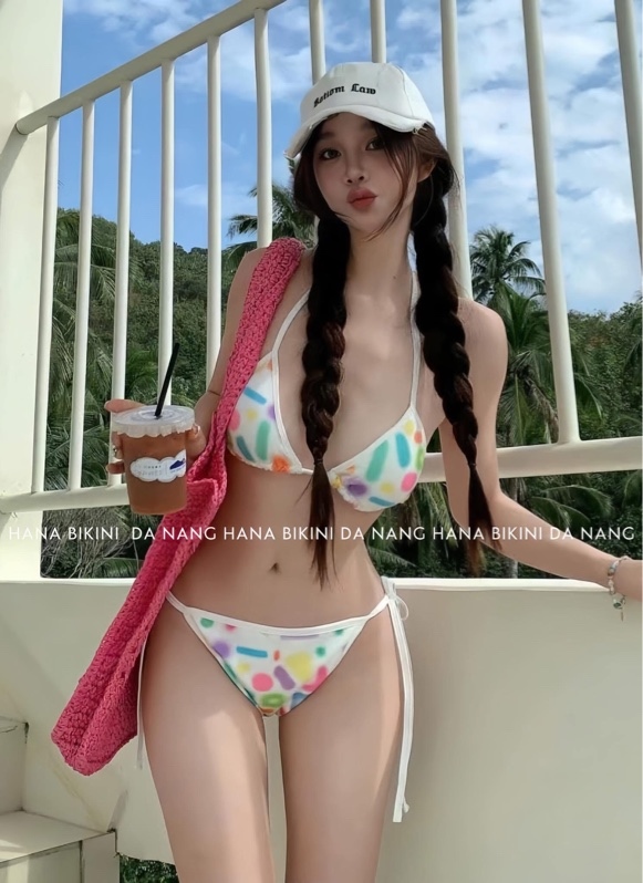 BIKINI 2 MẢNH SUMMER COLOR- M TRẮNG