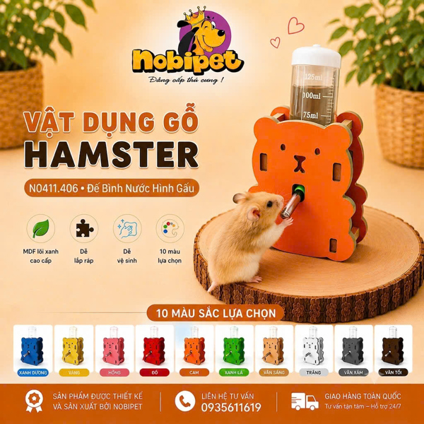 Đế Bình Nước Hình Gấu