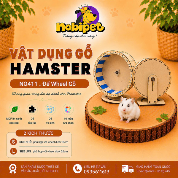 Đế Wheel Gỗ