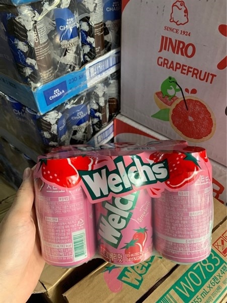 Nước ngọt welch dâu Hàn Quốc 355ml