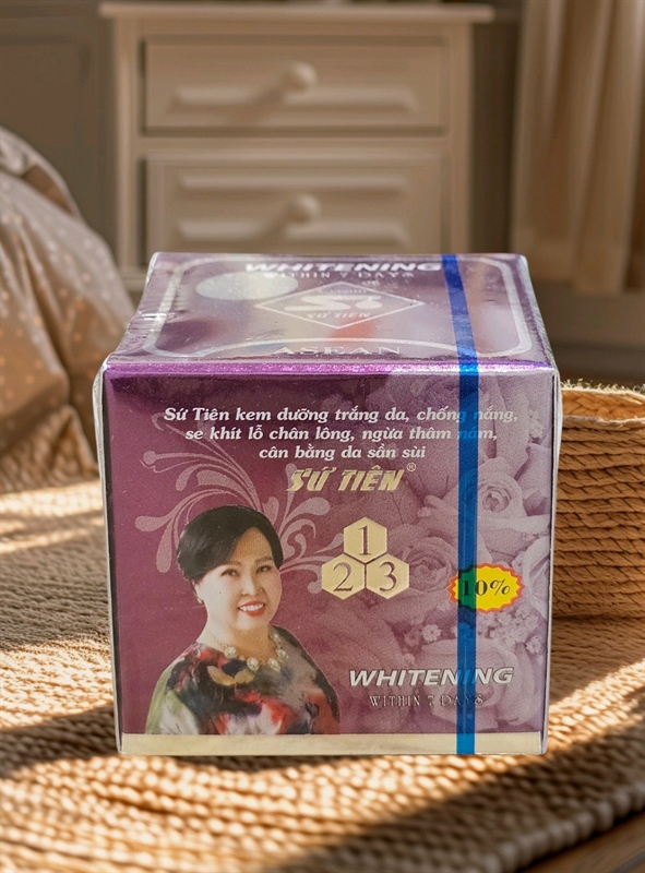 Kem Sứ Tiên dưỡng trắng da, chống nắng, se khít lỗ chân lông, ngừa thâm nám, cân bằng da sần sùi 10g