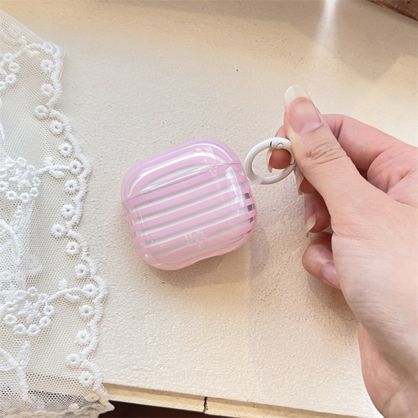 Case Airpod Sọc Hồng - PRO
