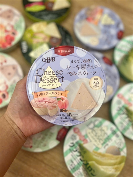 QBB- Phô mai tráng miệng vị Đào & Trà bá tước 90g T36