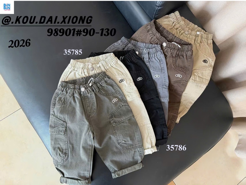 35786-Quần kaki TH đen dlb