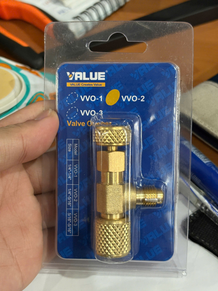 Dụng cụ mở môi chất lạnh bằng kim loại Value Model: VVO-2 ( Khóa ga chống bỏng ) - CD