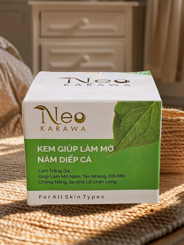 Kem Neo Karava giúp làm mờ nám diếp cá dưỡng trắng, giữ ẩm, cải thiện đỏ da, mờ nám, mờ tàn nhang, đồi mồi 20g