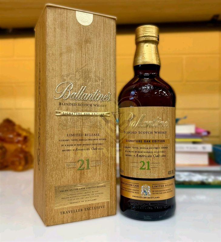 Rượu Ballantine's 21 năm American Oak 70cl 43% KHÔNG HỘP