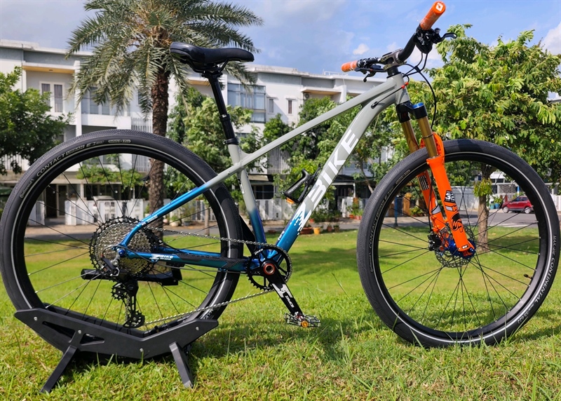 Xe Đap MTB Zbike Custom Màu Xám Xanh - Group 12s (Phạm An KH8248209)