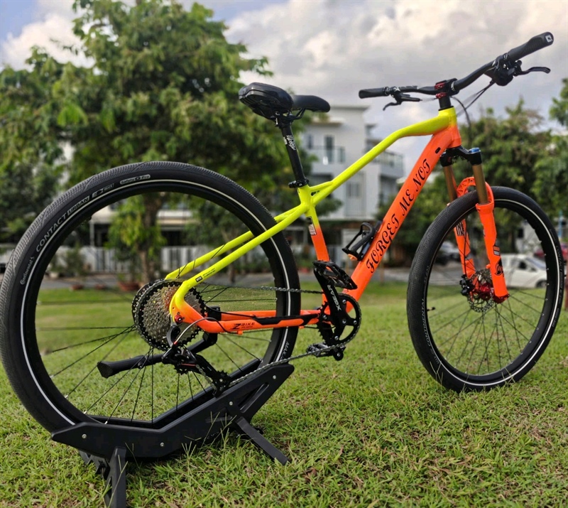 Xe Đạp MTB Zbike Custom màu Xanh mix Cam - Group GearX (Anh Kiệt KH8248205)