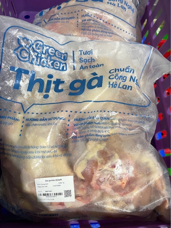 Đùi tháo khớp green chicken( túi 5kg)