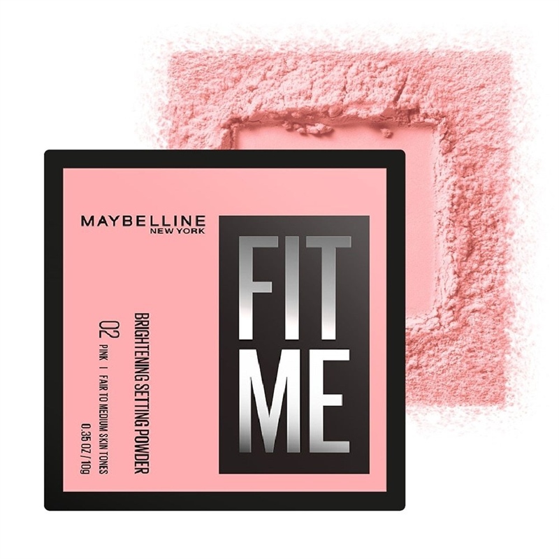 [Hàng Công Ty] MAYBELLINE Phấn Phủ Bột Fit Me Brightening Setting Powder - 02 Pink