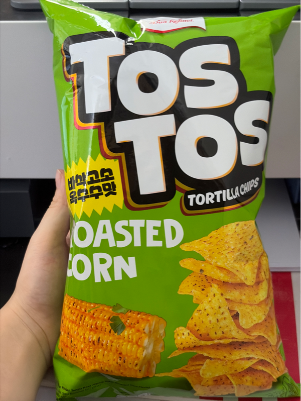 Bánh Tortilla chips vị Bắp nướng hiệu Tos Tos 145g
