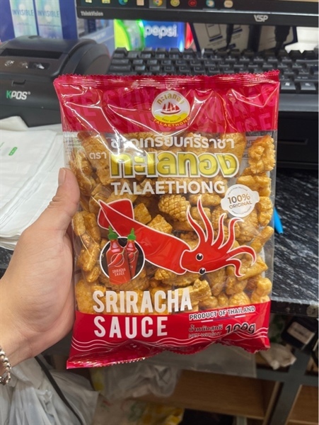Snack Mực Gia Vị Tương Ớt Sriracha Talaethong 100g