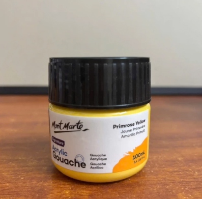 Màu vẽ acrylic gouache hiệu Mont Marte, dạng hũ, dung tích 100ml, (MM Acrylic Gouache Colour Paint Tub 100ml)