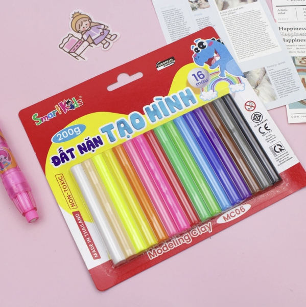Đất nặn tạo hình 16 màu Smart Kids MC06