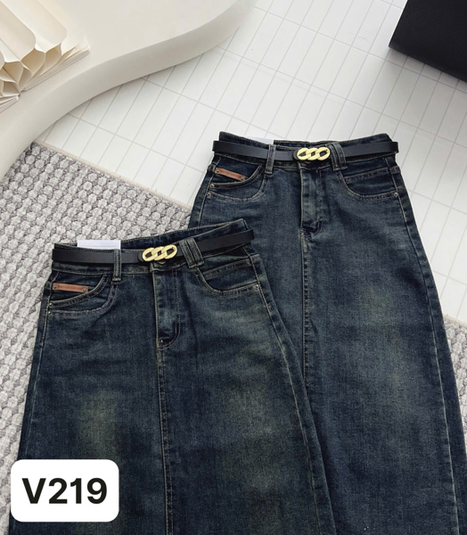 ISHOES - V219 Váy Bò Dài 1037#