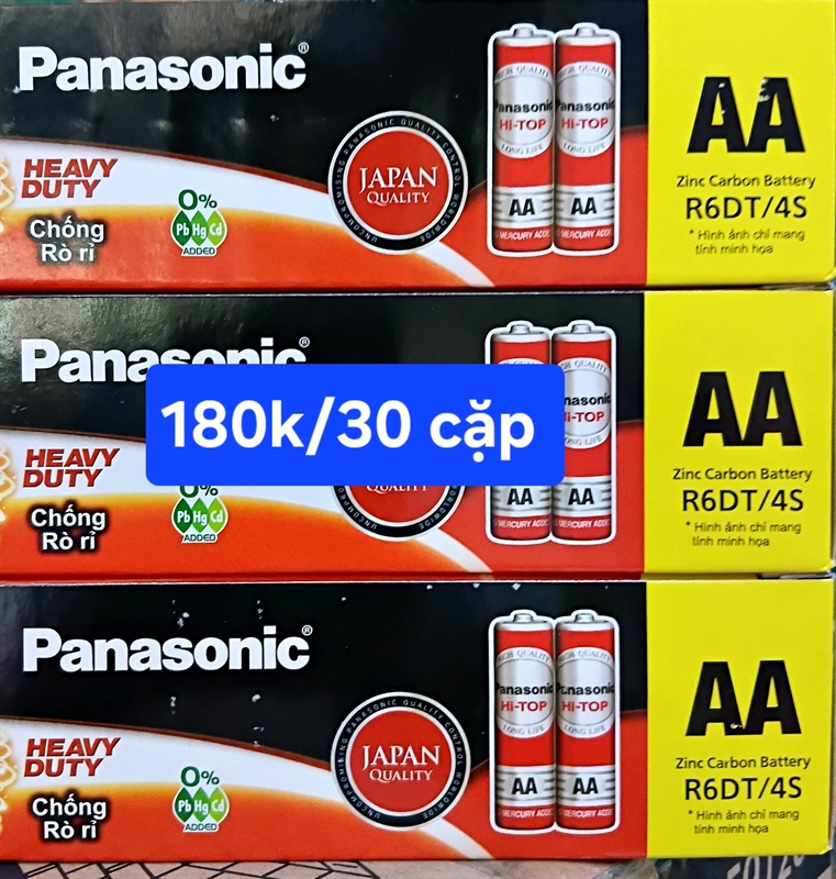 Pin Panasonic aa 4 viên