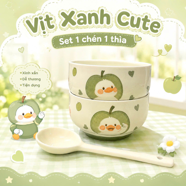 SET VỊT XANH CUTE