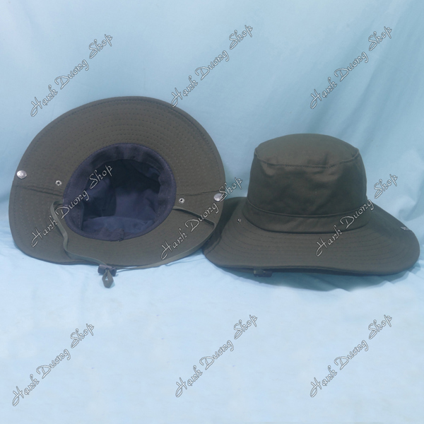 Nón tai bèo nam trơn loại xịn có lót vành 8cm