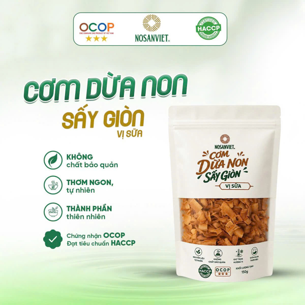 Combo Dừa sấy 20% đường 150g (2 Túi)