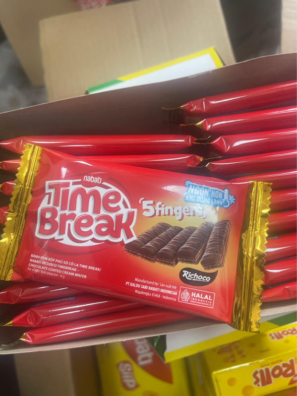 Bánh Nabati tím phủ socola time break 20g