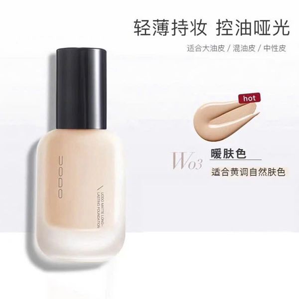Kem nền UODO kềm dầu Matte #W03( bông +sample) - Ảnh 1
