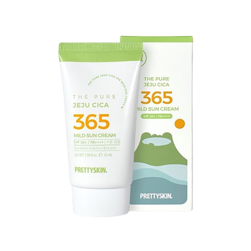 Kem Chống Nắng Pretty Skin The Pure Jeju Cica 365