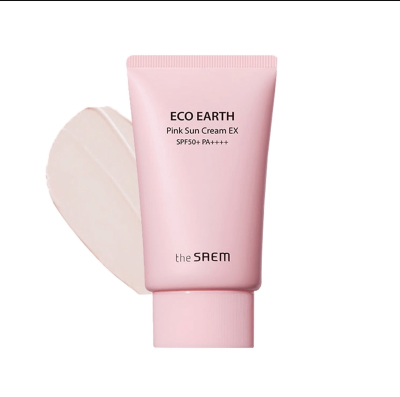 Kem Chống Nắng The Saem Eco Earth Pink Sun Cream EX