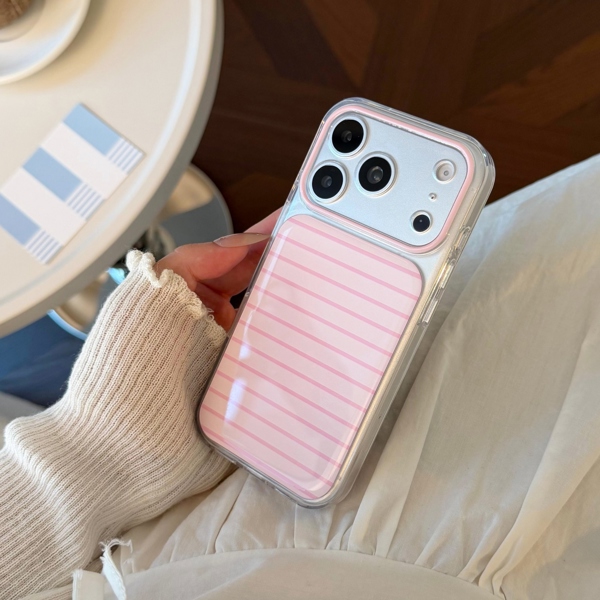 Case Hồng Sọc Ngang Hồng - 15 PRO