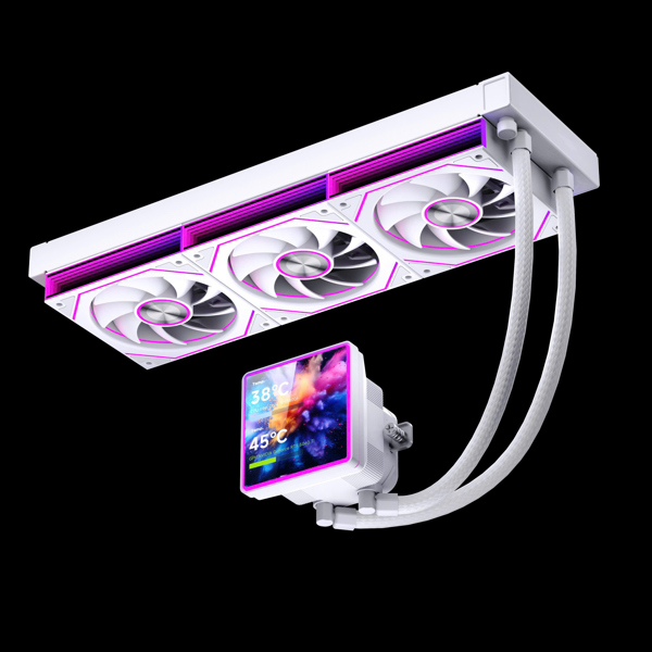 Tản nhiệt nước Leopard Pro Flow 360 SE ARGB LCD | 360mm, ARGB, LCD, Trắng
