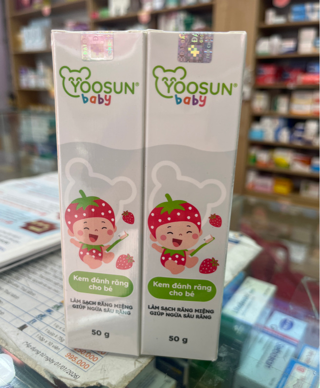 Kem đánh răng TE Yoosun Baby Tub 50g (8%
