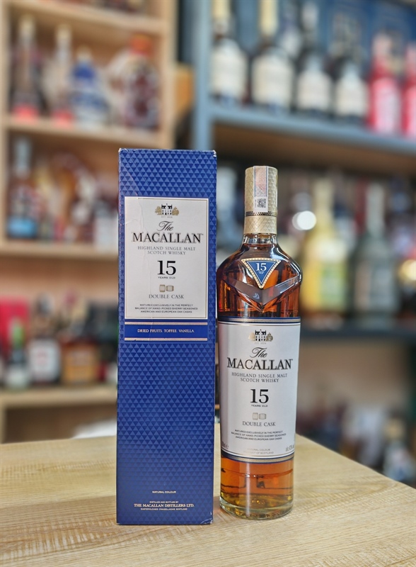 Rượu Macallan 15 năm Double Cask 70cl 43% HỘP XANH